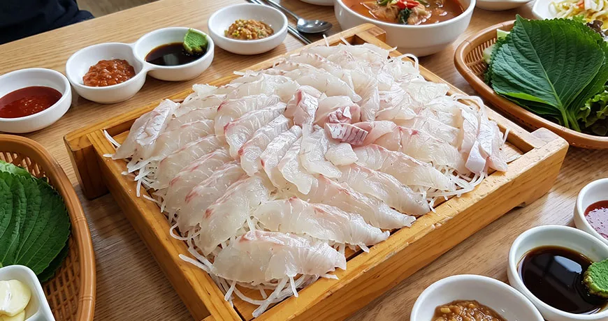 Sliced Raw Flatfish | 광어회