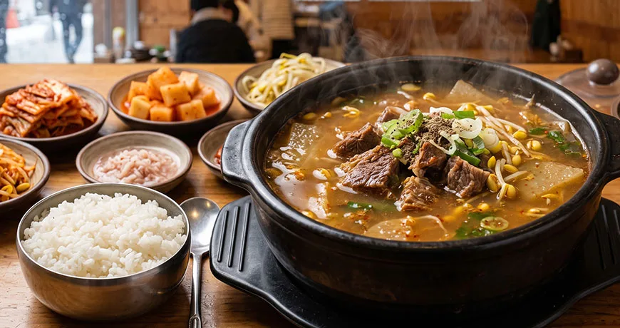 Korean Beef and Rice Soup | 한우국밥