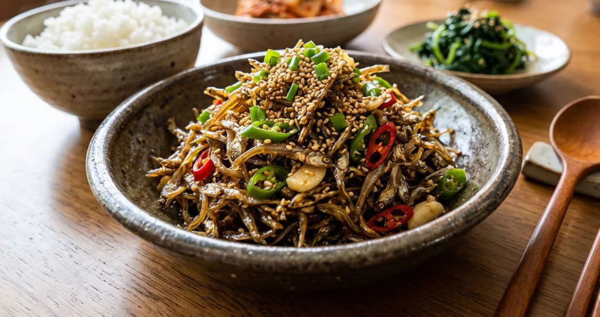 Stir-fried Small Dried Anchovies | 잔멸치볶음