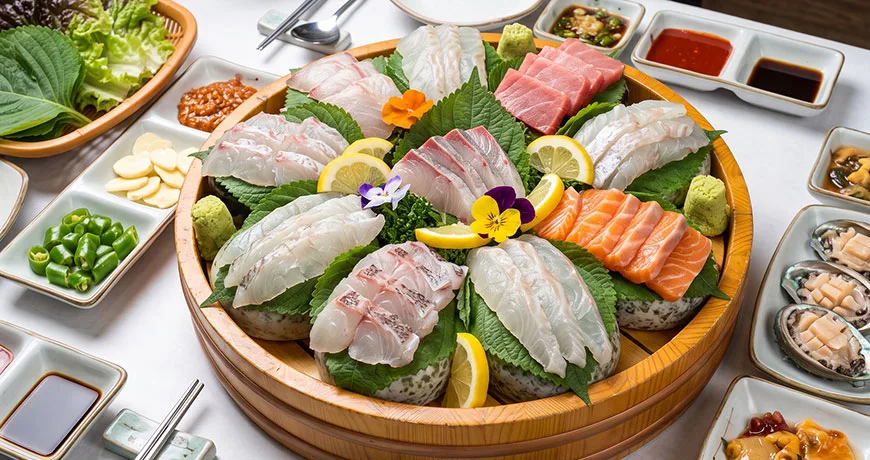 Assorted Sliced Raw Fish | 모둠회
