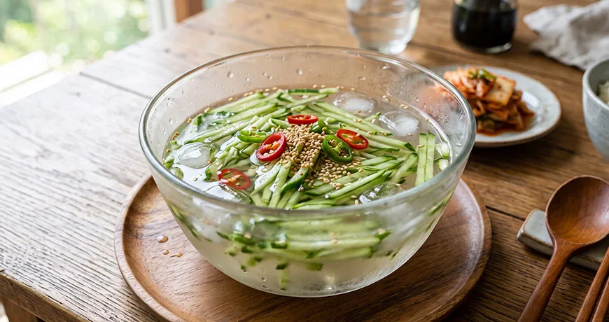 Chilled Cucumber Soup | 오이냉국
