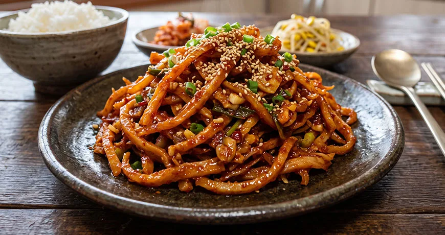 Stir-fried Dried Squid Strips | 오징어채볶음