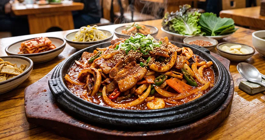 Squid and Pork Belly Bulgogi | 오삼불고기