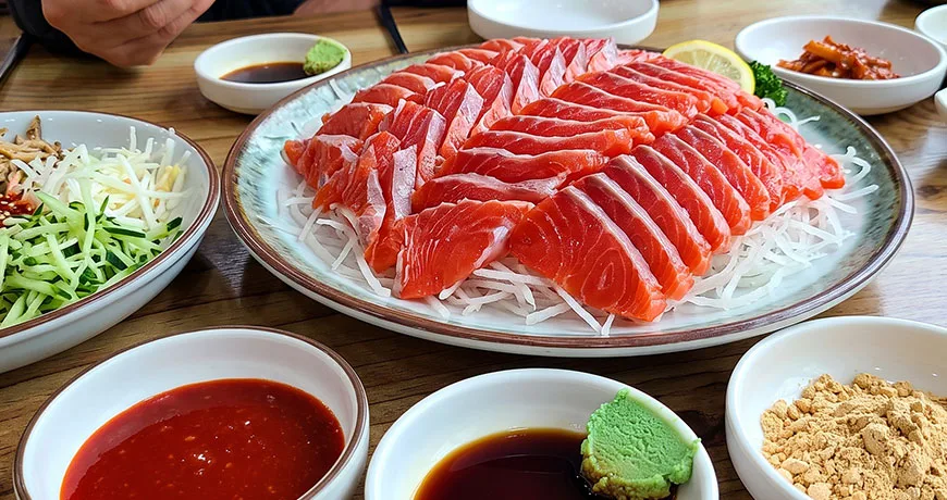Sliced Raw Trout | 송어회