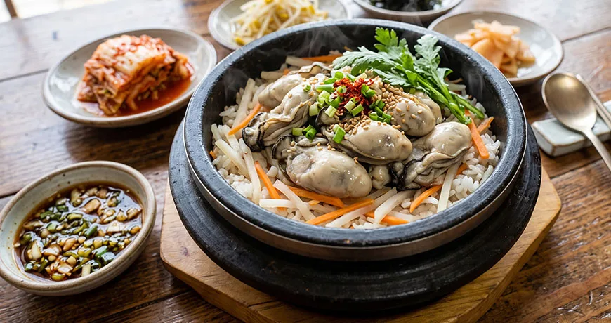 Oyster Rice | 굴밥