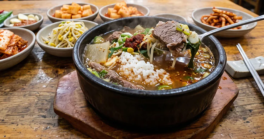 Beef and Rice Soup | 소고기국밥
